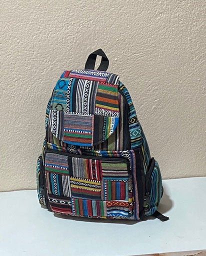 Patchwork Cotton Backpack