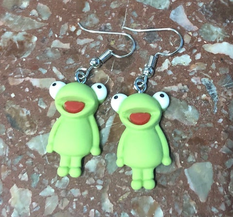 Kermit the store frog earrings